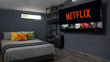 1 bedroom, iron/ironing board, internet, bed sheets