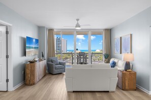 TV - Silver Shells St. Lucia 504 | Lagoon-Style Pool | Full Service Spa | Beach Getaways (Destin)