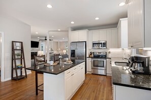 Fridge, microwave, oven, stovetop - 36 Grand Pavilion, a spacious 5-bedroom home in resort center! Steps to Pool and Beach! (Isle Of Palms)
