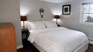 Skrivebord, wi-fi og sengetøy