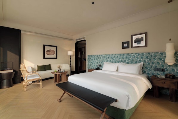 Kahden hengen luksushuone, kaupunkinäköala | Minibaari, pimennysverhot, äänieristys, silitysrauta/-lauta