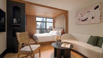 Business-Doppelzimmer, Stadtblick | Wohnbereich | Drucker
