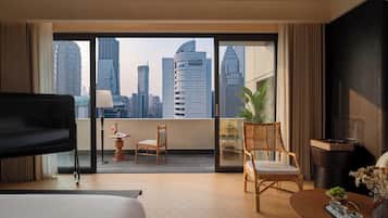 Luxury-Doppelzimmer, Stadtblick | Minibar, Verdunkelungsvorhänge, schallisolierte Zimmer