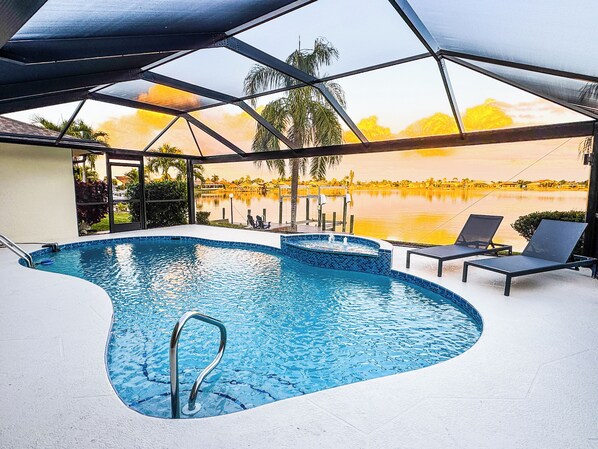 A heated pool - NEW LISTING! Electric-Heated Pool Home on Lake - Villa Dawn - SWFL Rentals (Cape Coral)