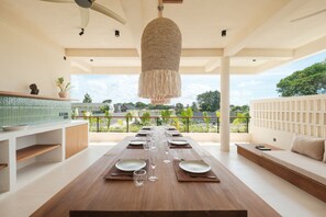 Dining - Manu Made - 3-Bedroom, Bunk Room, Gym, Ice bath (Bali)