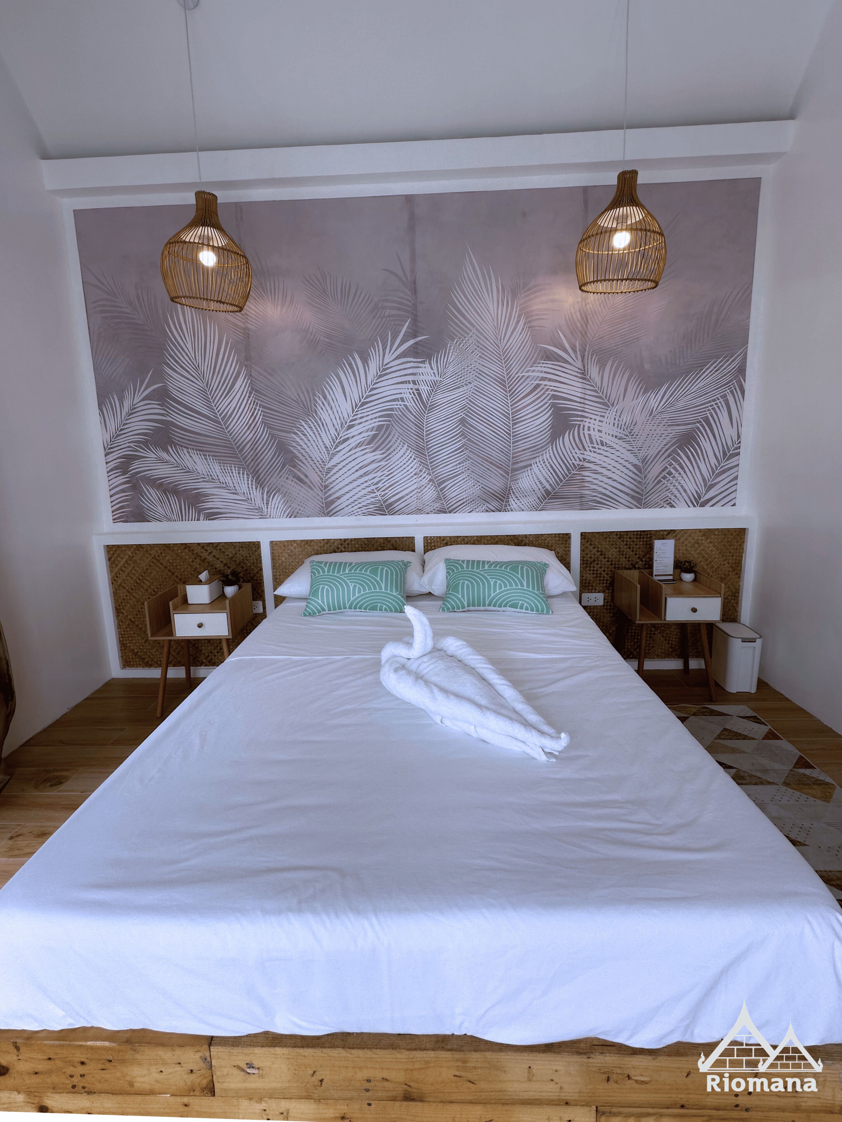 Standard-huvila, 1 makuuhuone, näköala lomakeskukseen | Tallelokero huoneessa, pimennysverhot, äänieristys, silitysrauta/-lauta