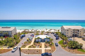 Aerial view - Luxury Santa Rosa Beach home with private pool, elevator, and easy walk to the beach (Santa Rosa Beach)