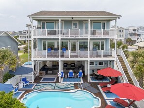 A heated pool - Breaker's Edge offers a heatable pool, elevator, stunning ocean views, & sleeps 16! (Holden Beach)