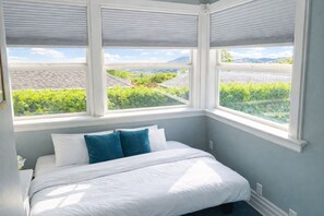 4 bedrooms, desk, iron/ironing board, travel cot