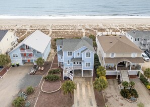 Exterior - Hobbs Realty - The Roost: Spacious 5-Bedroom, Private Pool, Elevator, $250 Beach Gear Credits (Holden Beach)
