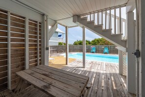 Pool - Hobbs Realty - The Roost: Spacious 5-Bedroom, Private Pool, Elevator, $250 Beach Gear Credits (Holden Beach)
