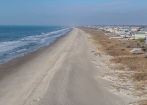 Beach - Relax at Blue Crab Shack, a spacious dog-friendly home with marsh views in Holden Beach. (Holden Beach)
