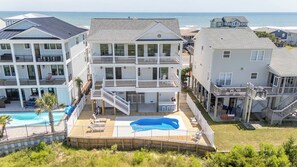 Exterior - Hobbs Realty - Tidewater: Private Pool, Elevator, $250 Beach Gear Credits! (Holden Beach)