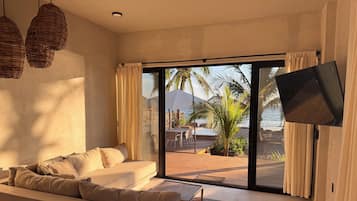 Villa, strandutsikt | Oppholdsområde