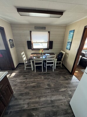 Dining - Spacious 4BR Accessible Lake House w/ Dock Access, Pontoon & Hosting Spaces (Fremont)