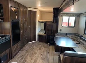 Interior - Cozy 1-bedroom recreational vehicle in charming Smithfield with AC (Smithfield)