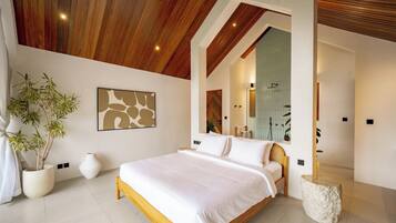 Villa, 1 Bedroom, Private Pool, Pool View | In-room safe, blackout drapes, free WiFi, bed sheets