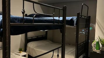 2 bedrooms, iron/ironing board, WiFi, bed sheets