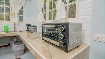 Microwave, oven, stovetop