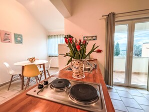 Fridge, microwave, cookware/dishes/utensils - Tatjana by Interhome (Zaton)