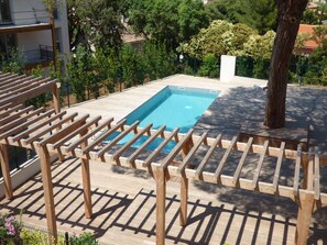Pool - Modern, swimming pool, private parking, 2 bedrooms (SIX FOURS LES PLAGES)