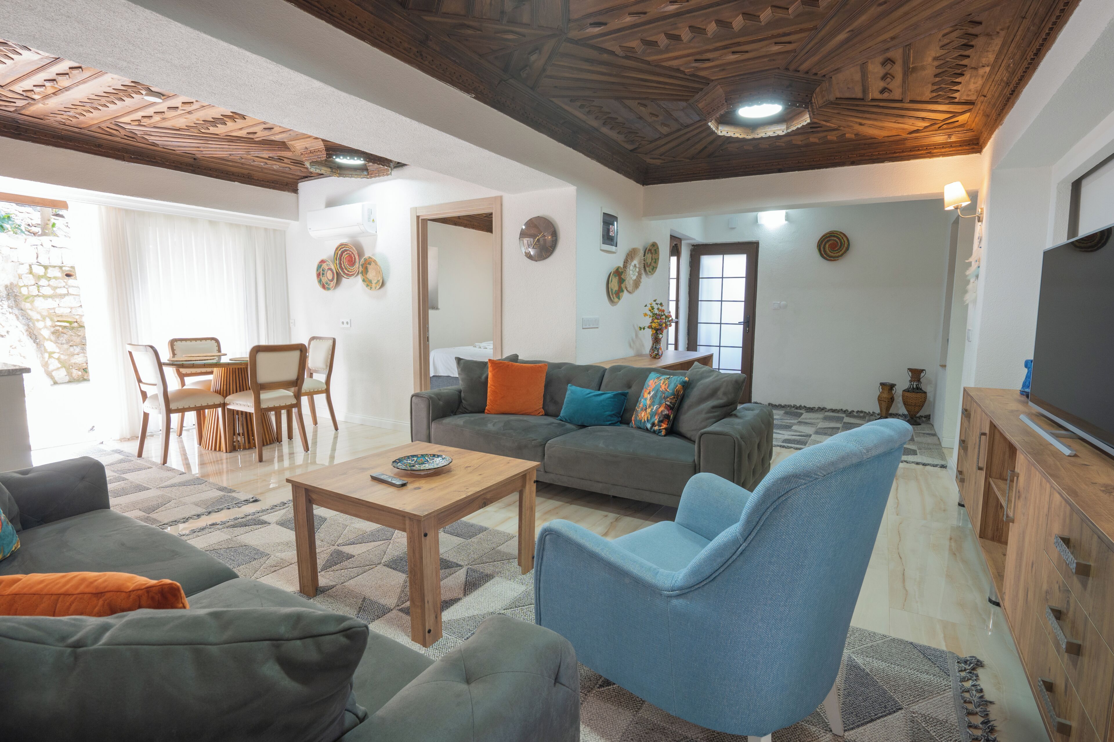 行政客房, 多张床, 无烟房, 厨房 | 起居区