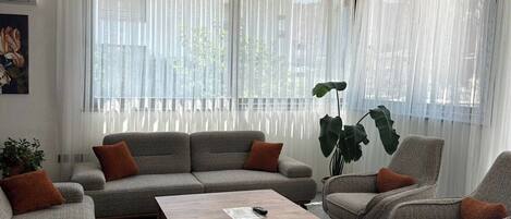 Familien-Suite, Strandblick | Wohnbereich