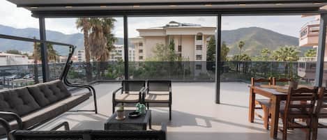 Luxury Penthouse, Multiple Beds, Kitchen, Beach View | View from room