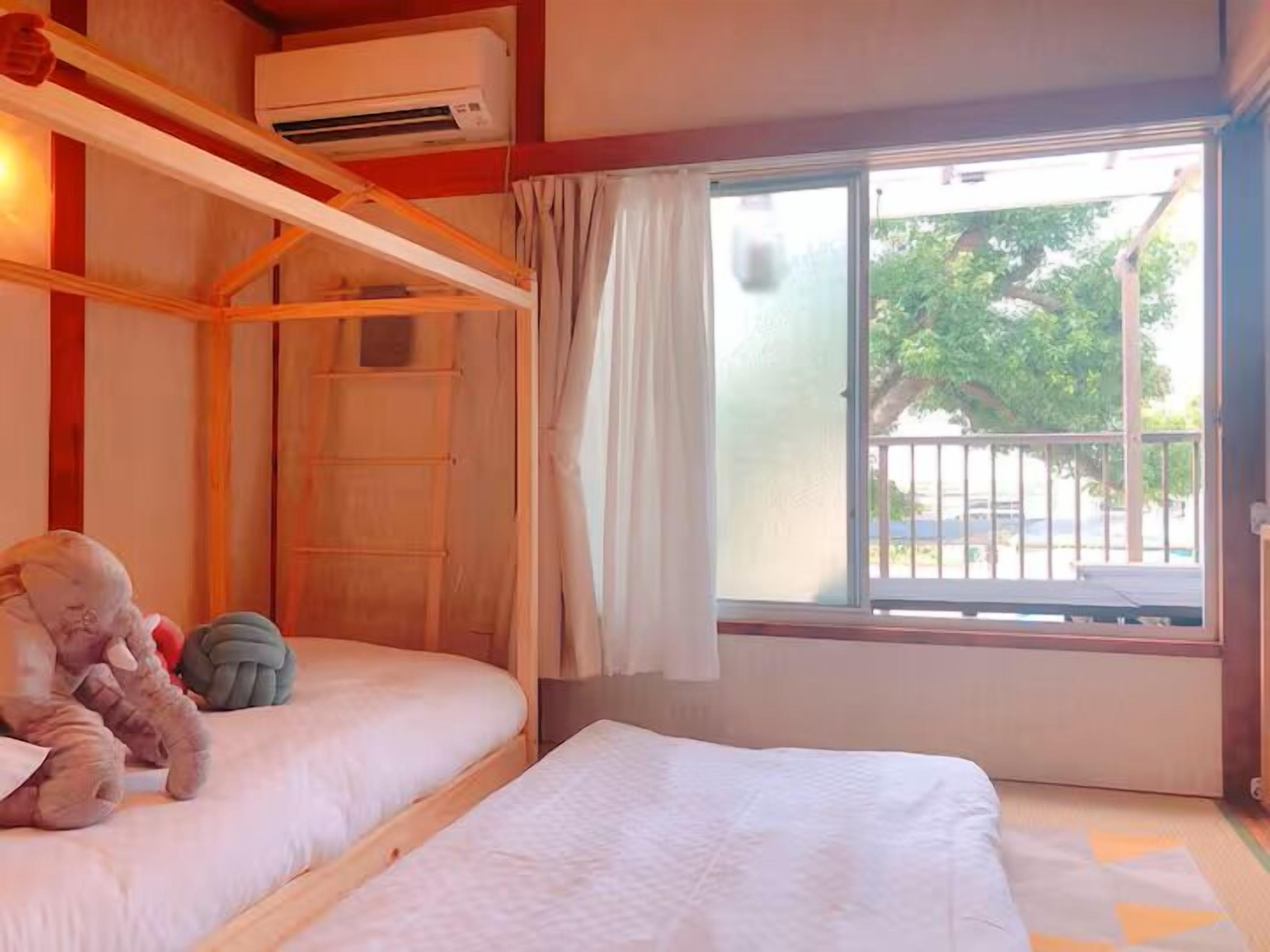 ヴィラ バルコニー | 遮光カーテン、WiFi (無料)