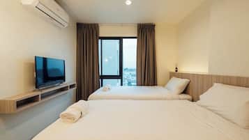 Leilighet – standard, 1 soverom | Skrivebord og sengetøy