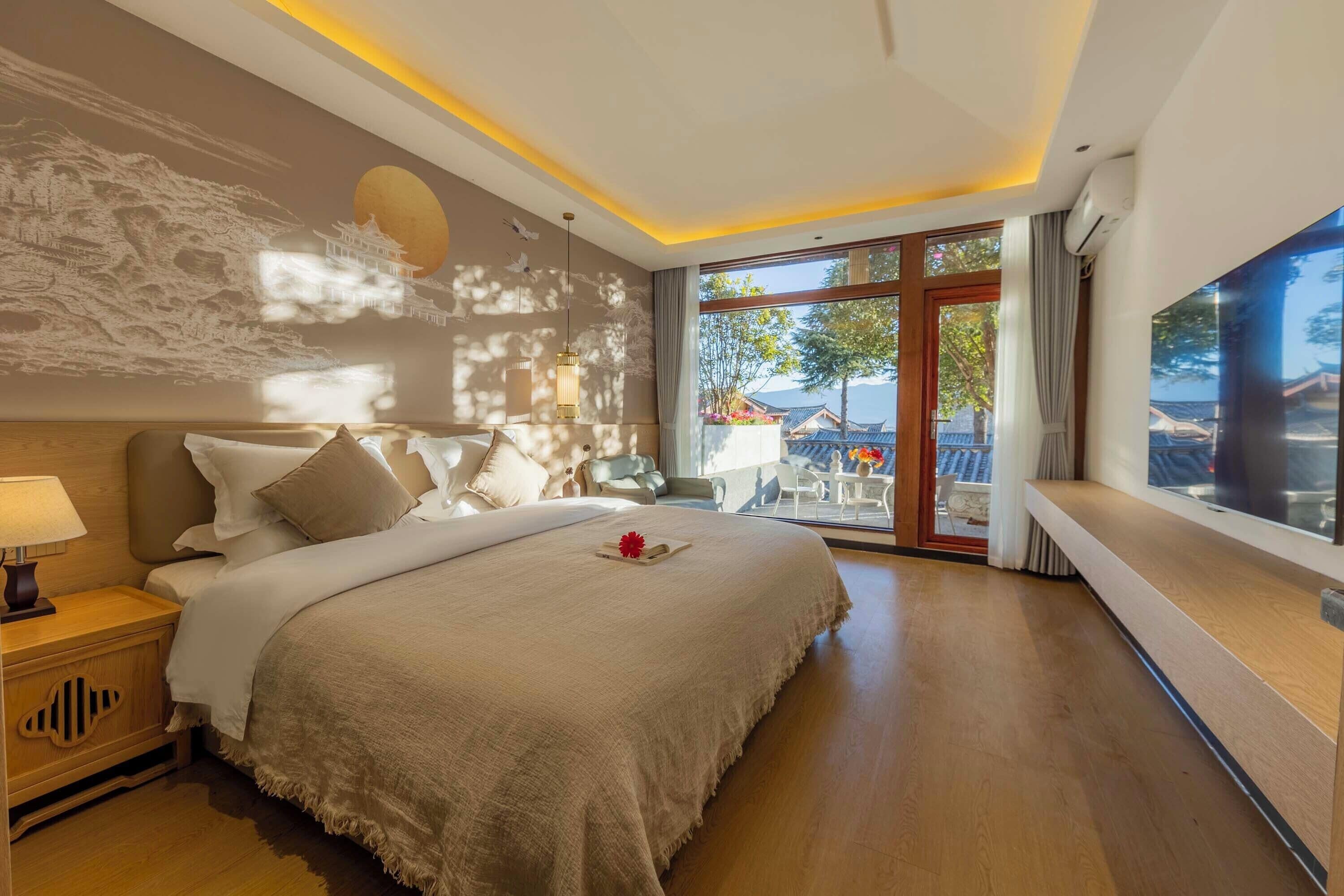 Escritorio, cortinas blackout, wifi gratis y ropa de cama 