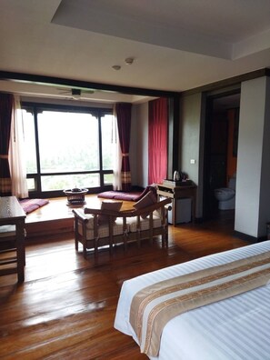 Deluxe Double Room, Balcony, Mountain View | Iron/ironing board, free WiFi - Haven Resort and Spa (Paro)