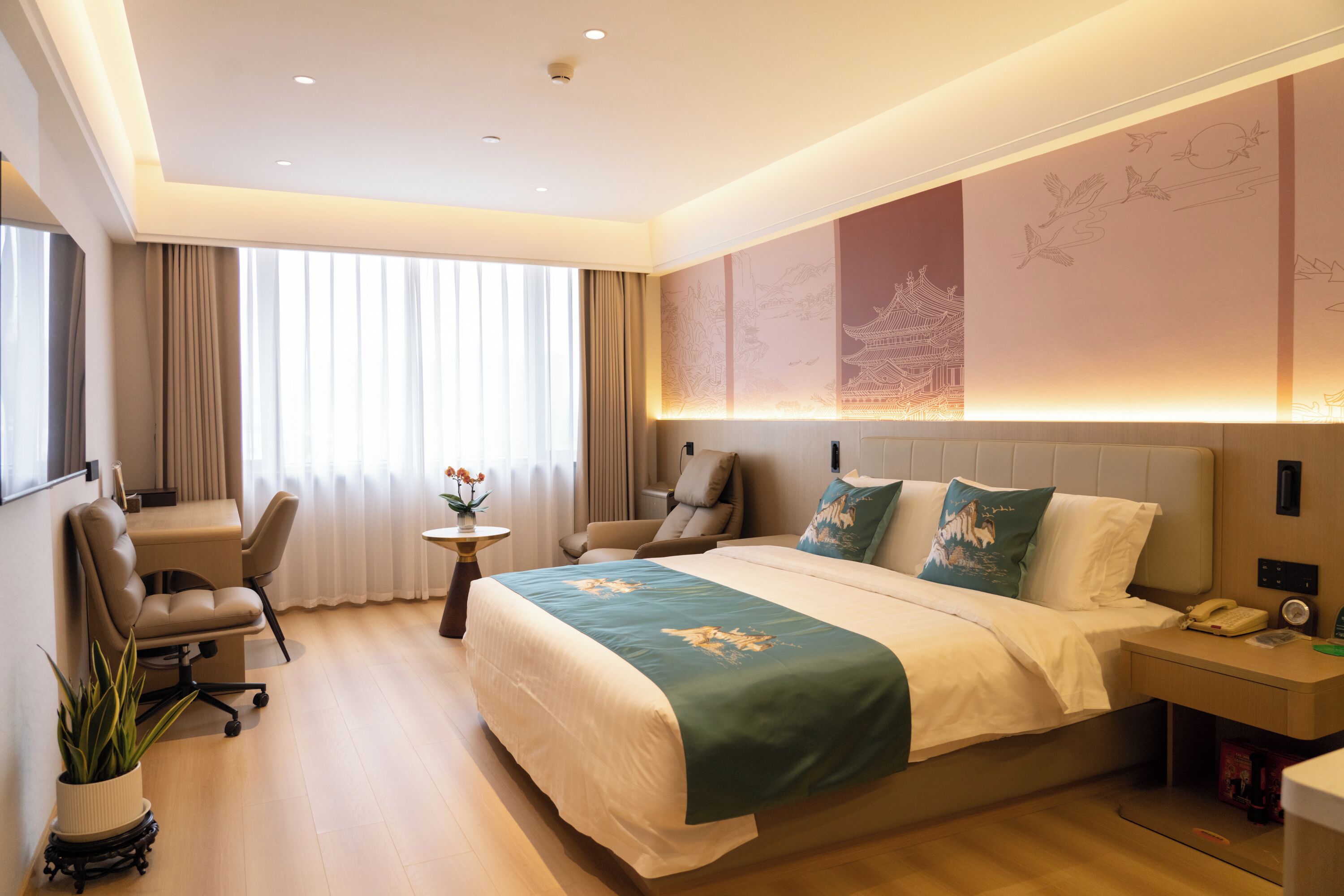 Caja de seguridad en la habitación y escritorio 