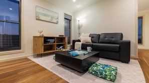 Living area - Secluded Off-Grid Ocean View Cabin | Sleep Four | Peaceful Nature Escape (Agnes Water)