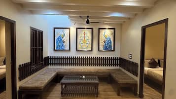 Family Apartment, Balcony, City View | Living area