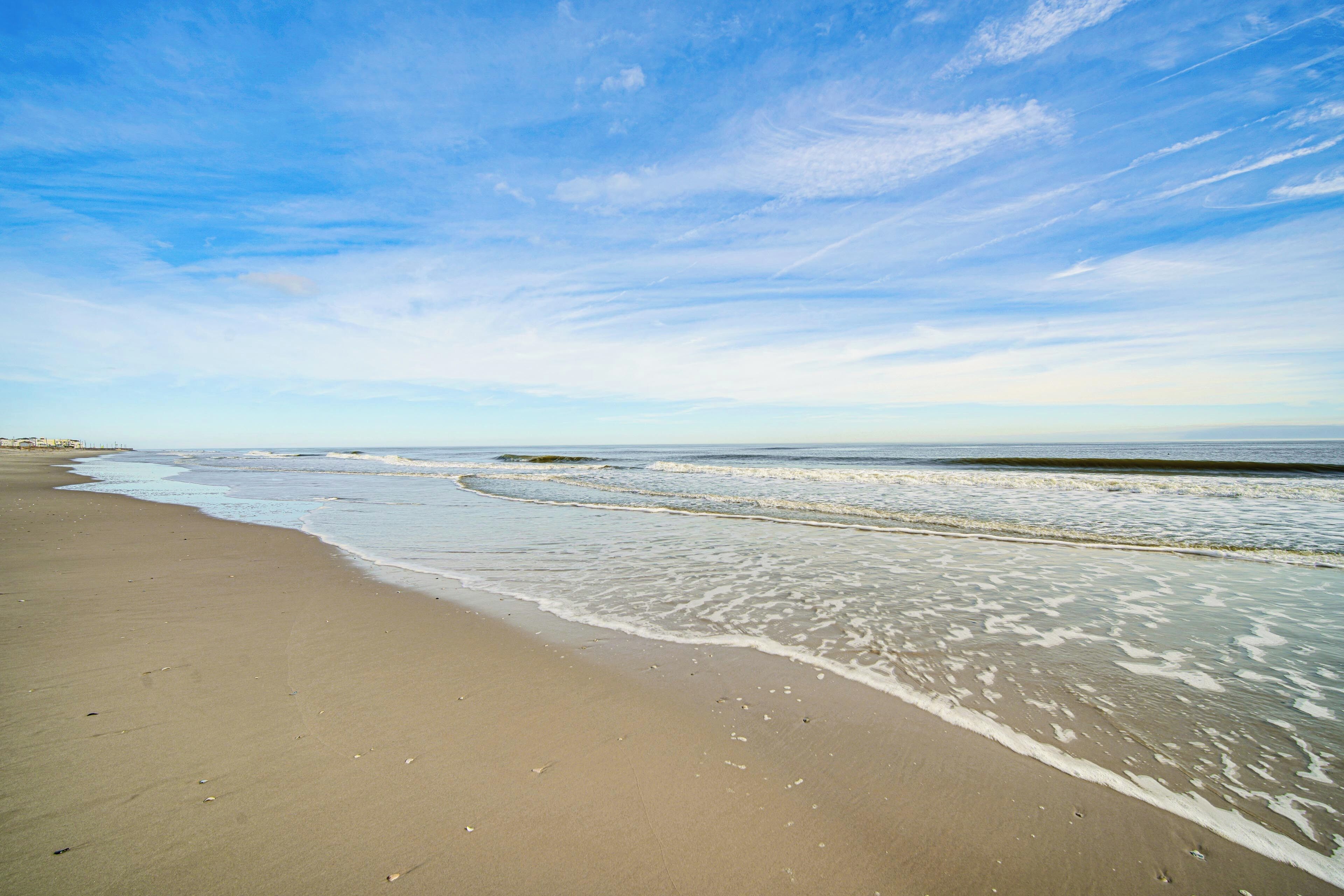 Una spiaggia nelle vicinanze