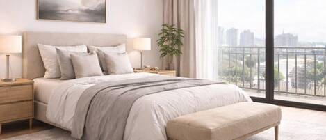 1 soverom, strykejern/-brett, wi-fi og sengetøy