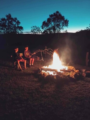 Vintage Bedford Bus Farm Glamping Under the Stars