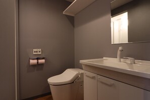 Apartament | Bany | Dutxa, assecador de cabells, tovalloles i xampú 