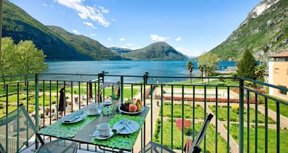 Appartement mit Seeblick auf den Luganersee