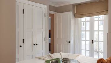 Appartement Deluxe, 2 chambres | Rideaux d’obscurcissement, fer et planche à repasser