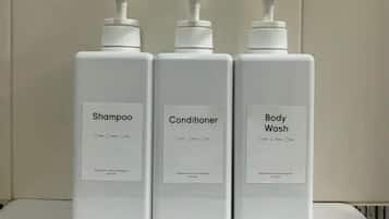 Dusche, Haartrockner, Bidet, Handtücher