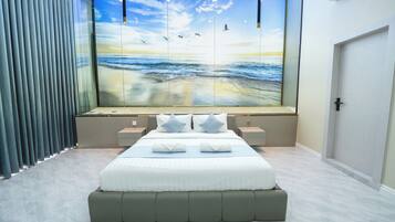 1 soverom, strykejern/-brett, wi-fi og sengetøy