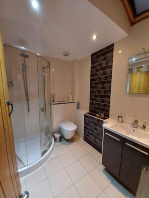 Shower, hair dryer