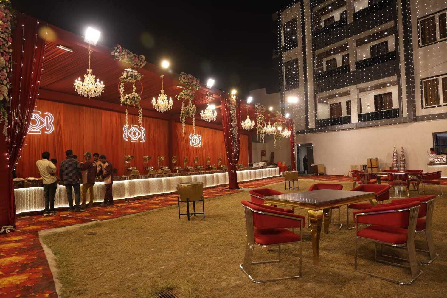 Utendørs bankettområde