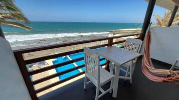 Double Room, Balcony, Sea View | Outdoor dining