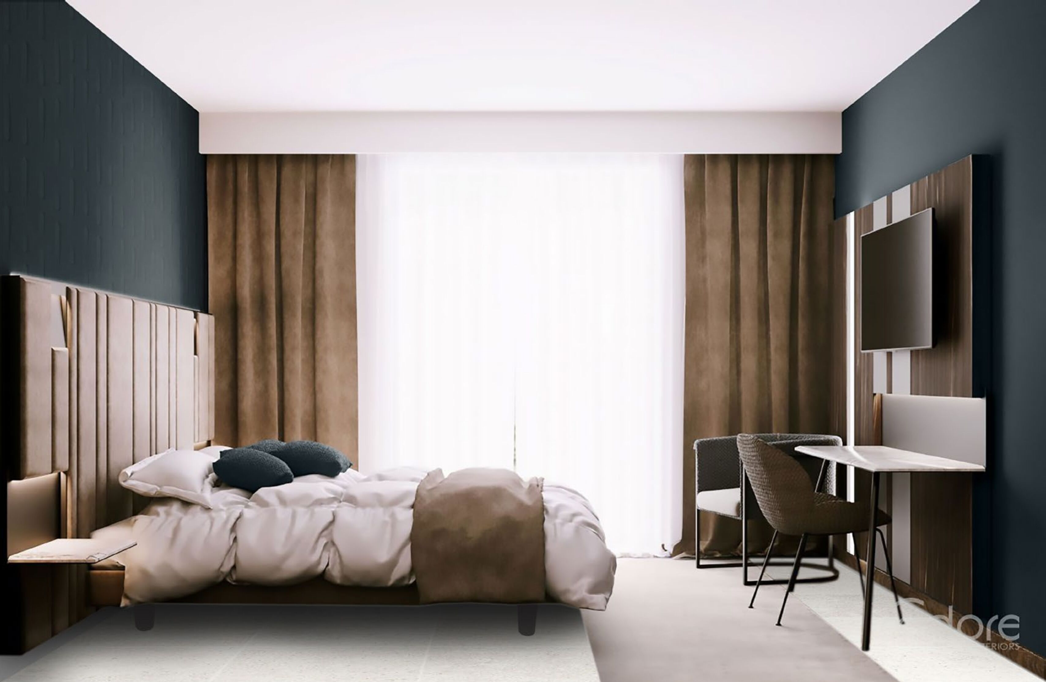 Deluxe-Doppel- oder -Zweibettzimmer