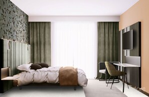 خزنة داخل الغرفة وستائر تعتيم وتجهيزات عازلة للصوت وواي فاي مجانًا