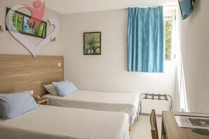 Twin Room, Garden View | Blackout drapes, iron/ironing board, free WiFi, wheelchair access - hôtel olympe (Aix-en-Provence)