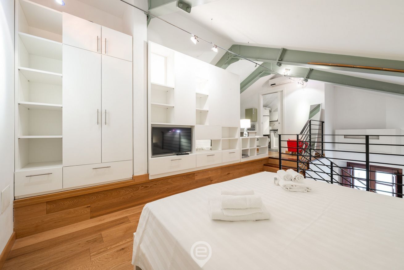 1 bedroom, desk, iron/ironing board